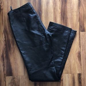 Moda international leather pants